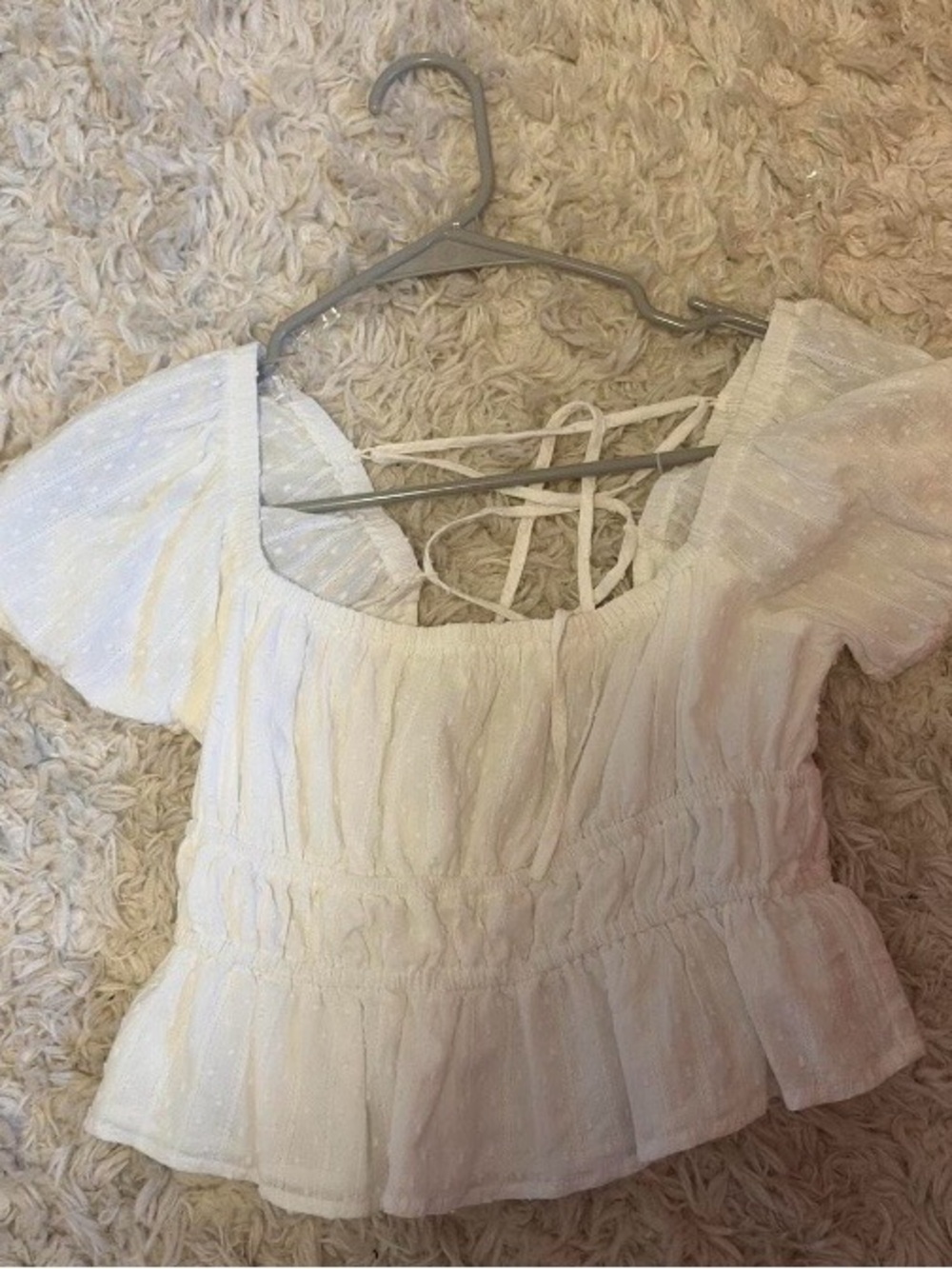 Altar’d state puff sleeve babydoll top